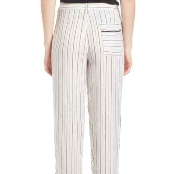 Treasure & Bond Crop Pin Stripe Wide Leg Trousers - Picture 2 of 4